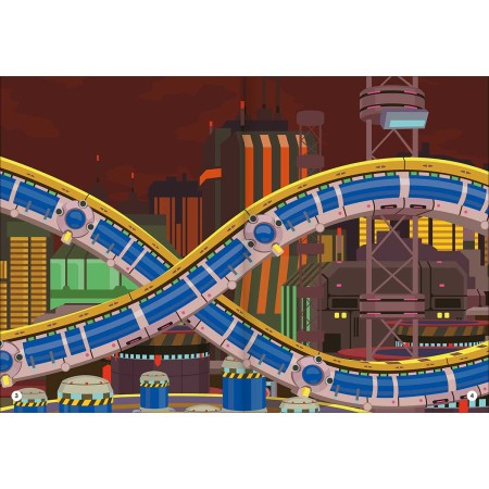 Foto ilustrativa Álbum de Atividades com Adesivos Cenário Mágico Sonic