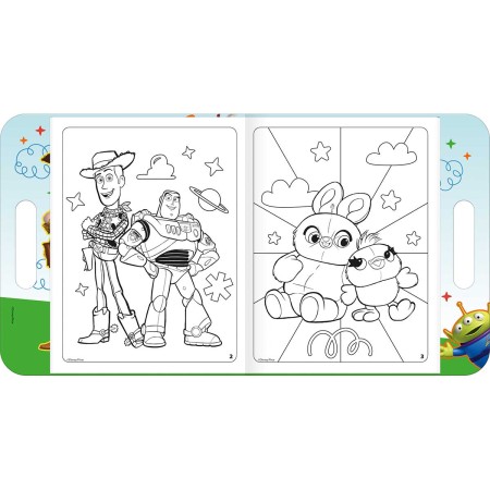 Foto ilustrativa Álbum de colorir Maleta Toy Story 8 Folhas