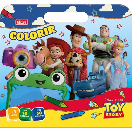 Foto ilustrativa Álbum de colorir Maleta Toy Story 8 Folhas