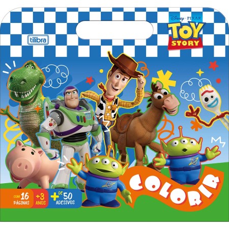Foto ilustrativa Álbum de colorir Maleta Toy Story 8 Folhas