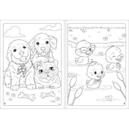 Foto ilustrativa Álbum para Colorir Jolie 8 Folhas