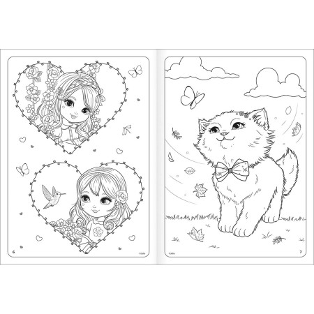 Foto ilustrativa Álbum para Colorir Jolie 8 Folhas