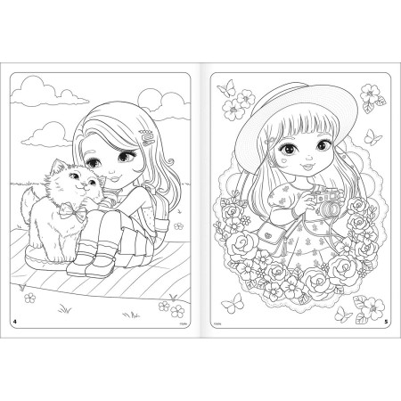 Foto ilustrativa Álbum para Colorir Jolie 8 Folhas