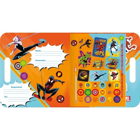 Foto ilustrativa Álbum para Colorir Maleta Avengers 8 folhas