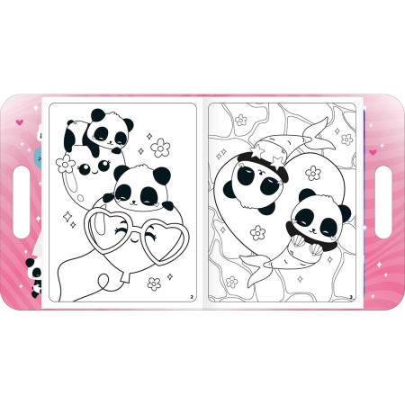 Foto ilustrativa Álbum para Colorir Maleta Lovely Friend 8 Folhas