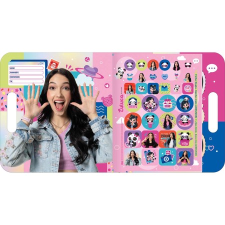 Foto ilustrativa Álbum para Colorir Maleta Luluca 8 Folhas