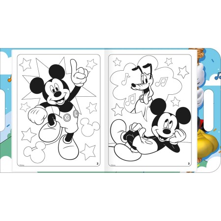Foto ilustrativa Álbum para Colorir Maleta Mickey 8 Folhas