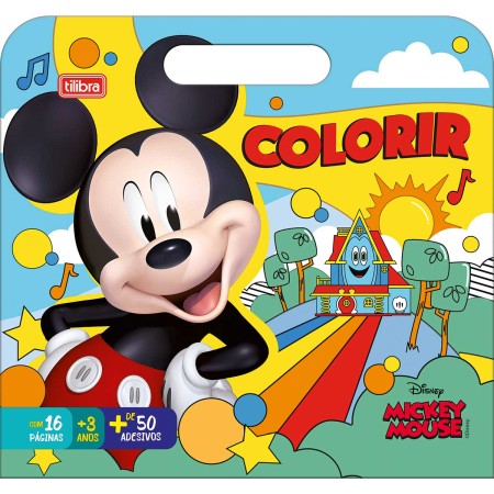 Foto ilustrativa Álbum para Colorir Maleta Mickey 8 Folhas