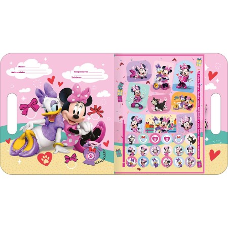 Foto ilustrativa Álbum para Colorir Maleta Minnie 8 Folhas