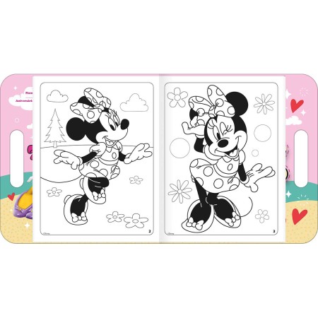Foto ilustrativa Álbum para Colorir Maleta Minnie 8 Folhas