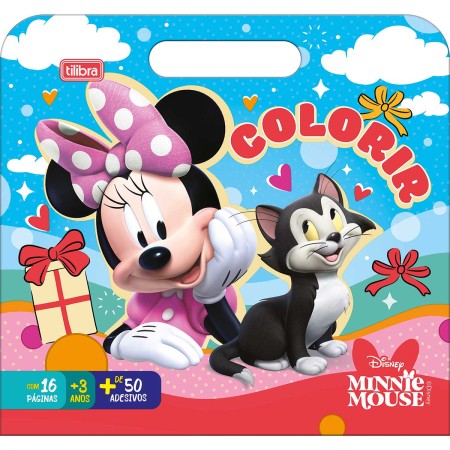 Foto ilustrativa Álbum para Colorir Maleta Minnie 8 Folhas