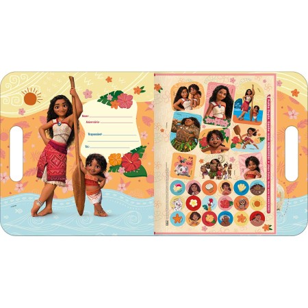 Foto ilustrativa Álbum para Colorir Maleta Moana 8 Folhas