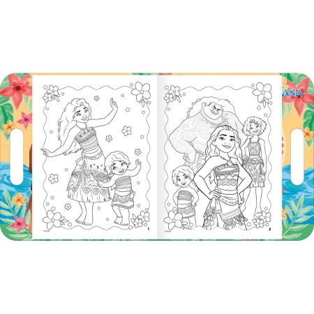 Foto ilustrativa Álbum para Colorir Maleta Moana 8 Folhas