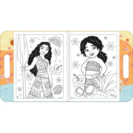 Foto ilustrativa Álbum para Colorir Maleta Moana 8 Folhas