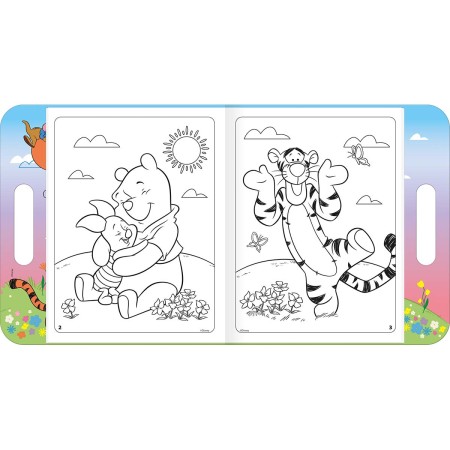 Foto ilustrativa Álbum para Colorir Maleta Pooh 8 Folhas