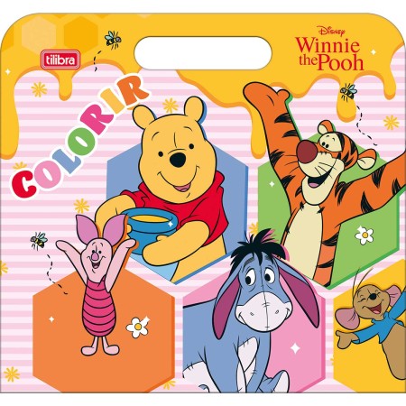 Foto ilustrativa Álbum para Colorir Maleta Pooh 8 Folhas