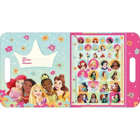 Foto ilustrativa Álbum para Colorir Maleta Princesas 8 Folhas