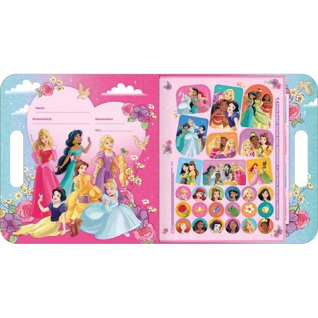Foto ilustrativa Álbum para Colorir Maleta Princesas 8 Folhas