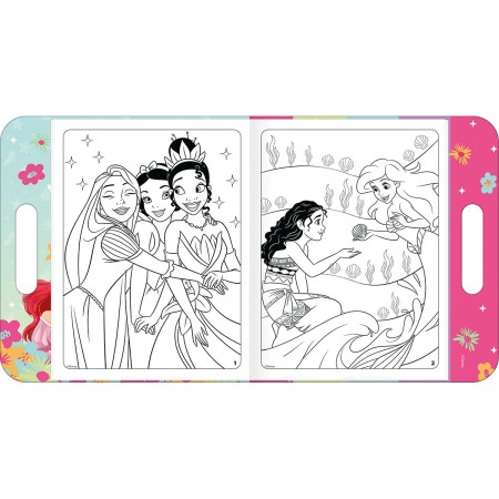 Foto ilustrativa Álbum para Colorir Maleta Princesas 8 Folhas