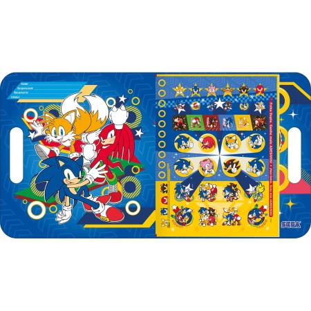 Foto ilustrativa Álbum para Colorir Maleta Sonic 8 Folhas	