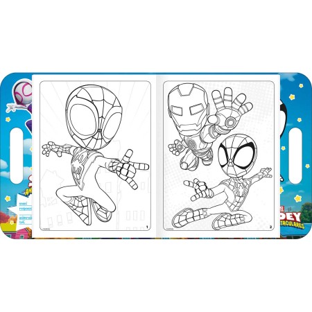Foto ilustrativa Álbum para Colorir Maleta Spidey 8 Folhas