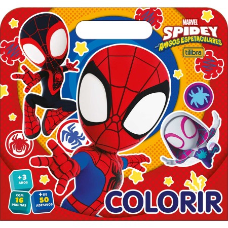 Foto ilustrativa Álbum para Colorir Maleta Spidey 8 Folhas