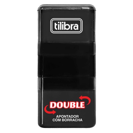 Foto ilustrativa Apontador 1 Furo com Depósito e Borracha Double