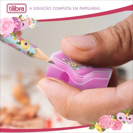 Foto ilustrativa Apontador 1 Furo Com Depósito Jolie