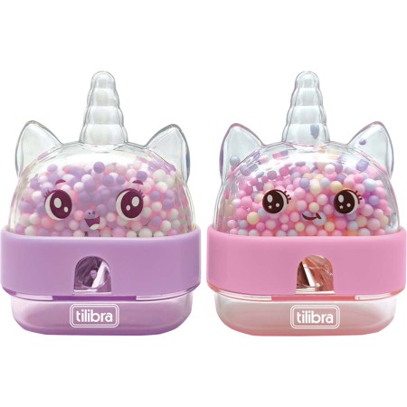 Foto ilustrativa Apontador 1 Furo com Depósito Unicórnio - Sortido