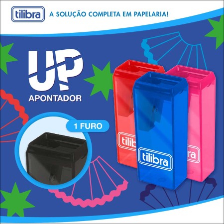 Foto ilustrativa Apontador 1 Furo com Depósito Up - Sortido