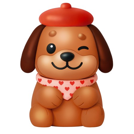 Foto ilustrativa Apontador 1 Furo Sem Depósito Brownie The Dog