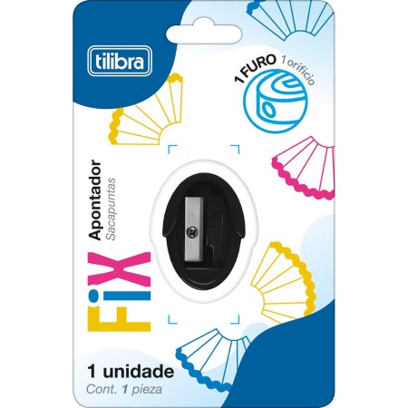 Foto ilustrativa Apontador 1 Furo sem Depósito Fix - Blister