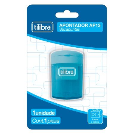 Foto ilustrativa Apontador 2 Furos com Depósito AP13 Blister - Sortido