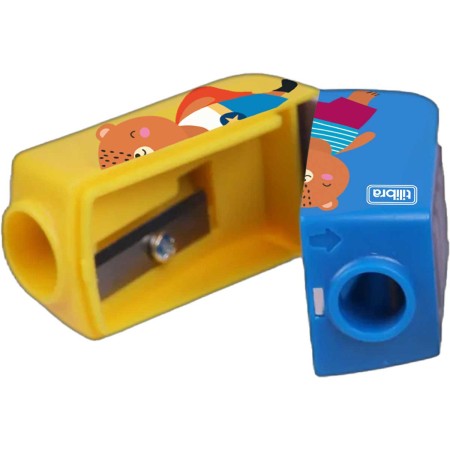 Foto ilustrativa Apontador 2 Furos com Depósito AP15 Super Bichos - Sortido