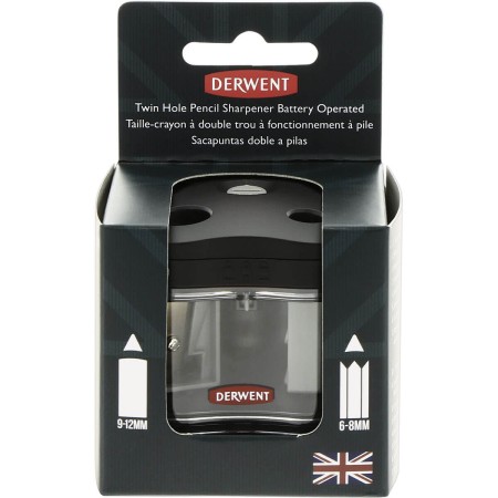 Foto ilustrativa Apontador a Pilha 2 Furos com Depósito