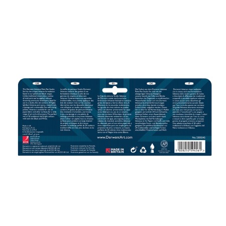 Foto ilustrativa Aquarela em Pastilha Inktense Estojo 24 Cores