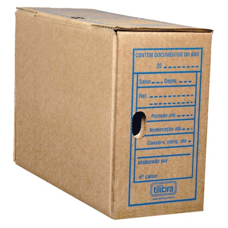 Foto ilustrativa Arquivo Morto Papelão Ofício 340x133x240mm