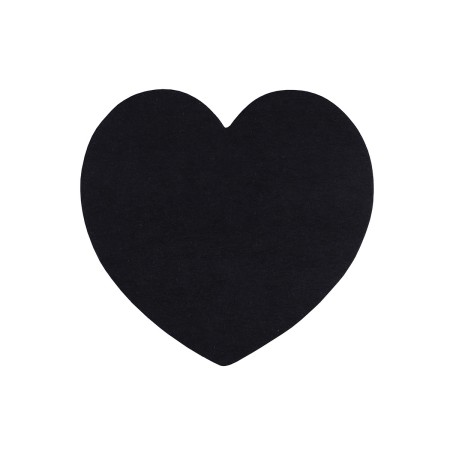 Foto ilustrativa Bloco Adesivo Tili Notes 73x70mm 50 Folhas Coração Preto