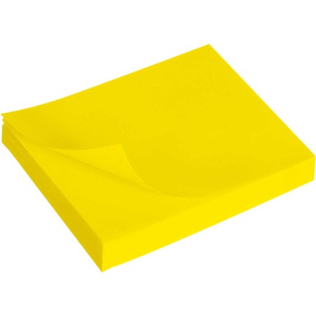 Foto ilustrativa Bloco Adesivo Tili Notes 76x102mm 100 Folhas Amarelo Neon
