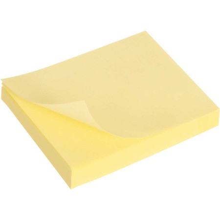 Foto ilustrativa Bloco Adesivo Tili Notes 76x102mm 100 Folhas Amarelo