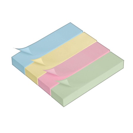 Foto ilustrativa Bloco Adesivo Tili Notes 76x19mm 400 folhas 4 Cores
