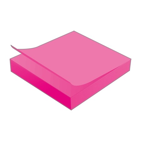 Foto ilustrativa Bloco Adesivo Tili Notes 76x76mm 100 folhas Rosa Neon
