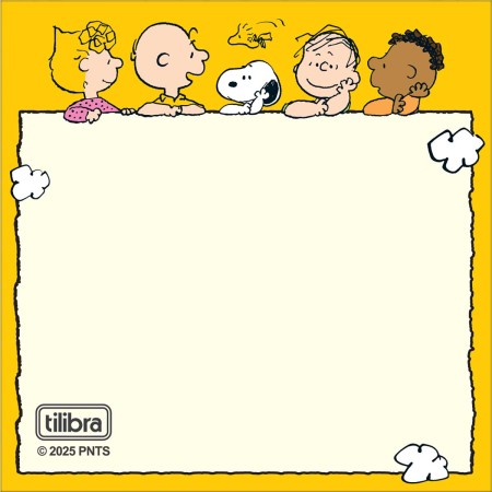 Foto ilustrativa Bloco Adesivo Tili Notes Snoopy 76X76MM 50 Folhas
