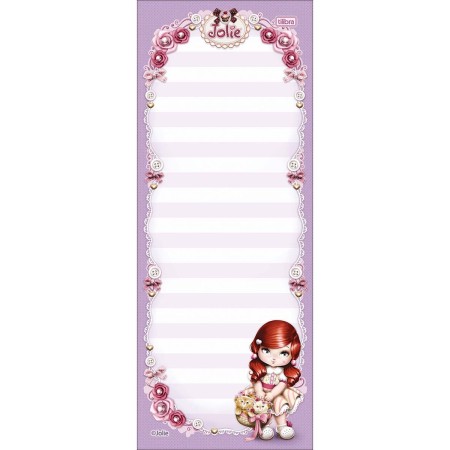 Foto ilustrativa Bloco Tilembrete G Jolie 82x209mm 50 Folhas