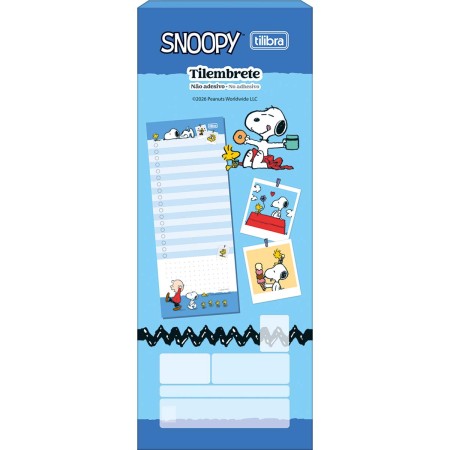 Foto ilustrativa Bloco Tilembrete G Snoopy 82x209mm 50 Folhas