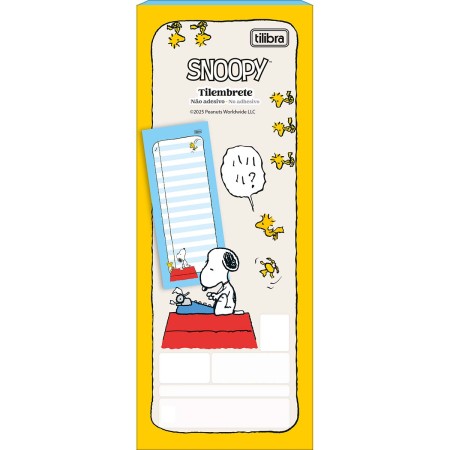 Foto ilustrativa Bloco Tilembrete G Snoopy 82x209mm 50 Folhas