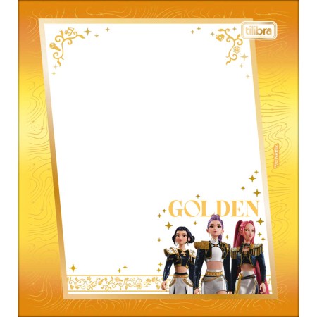 Foto ilustrativa Bloco Tilembrete Guerreiras do KPop 80X91mm 100 Folhas