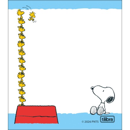 Foto ilustrativa Bloco Tilembrete Snoopy 80X91mm 100 Folhas
