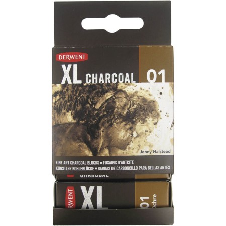 Bloco XL Carvão Vegetal Ochre - Derwent - Artístico Profissional