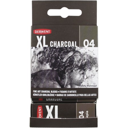 Bloco XL Carvão Vegetal Sepia - Derwent - Artístico Profissional